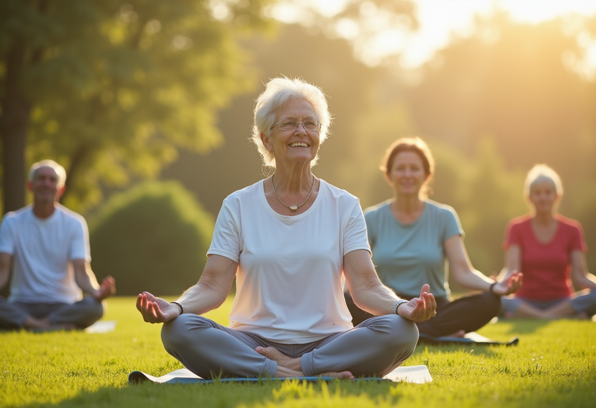 Заняття йогою для старшого віку